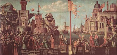 Schildercyclus over de Legende van de Heilige Ursula, Scène door Vittore Carpaccio